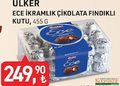 ÜLKER ECE İKRAMLIK ÇİKOLATA FINDIKLI KUTU 455 G - BAYRAM ŞEKERİ/ÇİKOLATASI